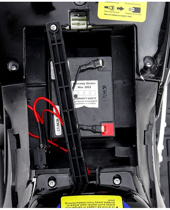 Babyhug Police Battery Operated Ride on Bike With Music & Light - Black