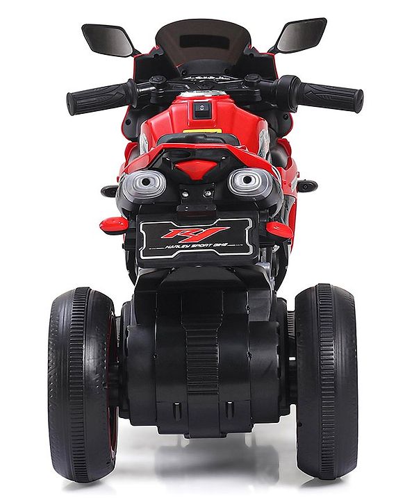 Babyhug Battery Operated Three Wheeler Mini R1 Bike With Music & Light - Red