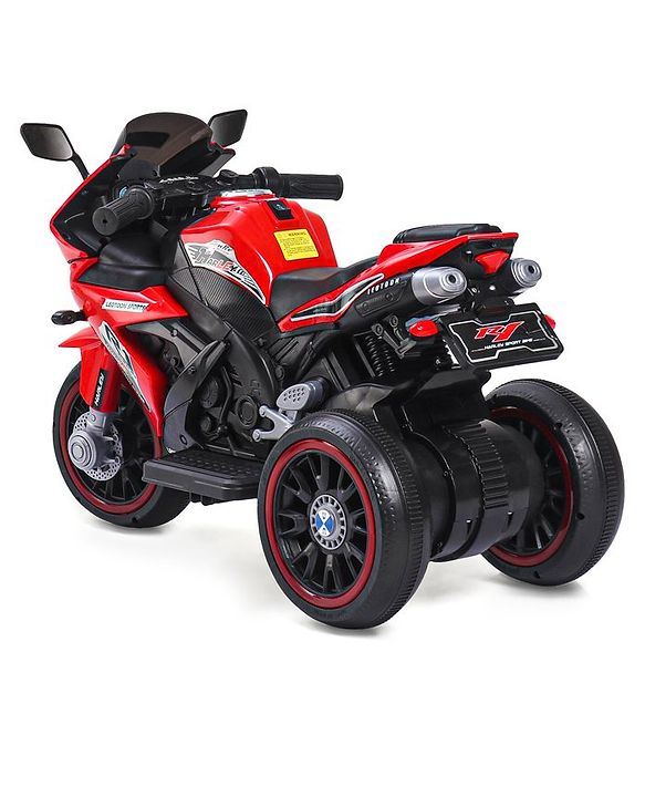 Babyhug Battery Operated Three Wheeler Mini R1 Bike With Music & Light - Red
