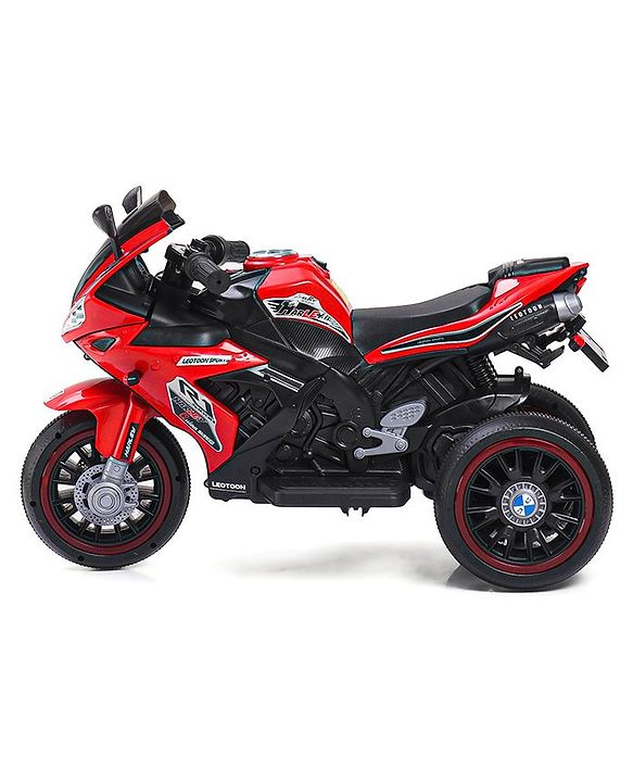 Babyhug Battery Operated Three Wheeler Mini R1 Bike With Music & Light - Red