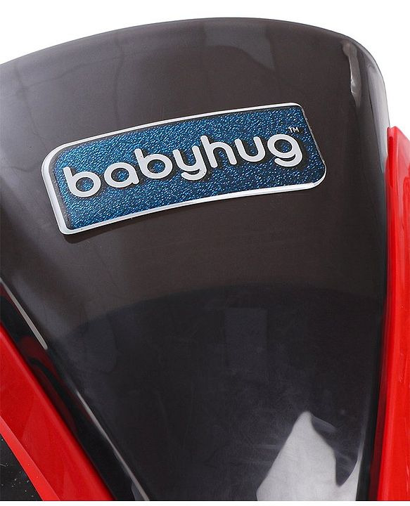 Babyhug Battery Operated Three Wheeler Mini R1 Bike With Music & Light - Red
