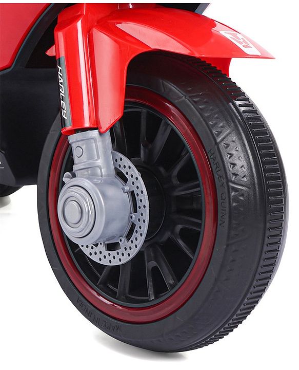 Babyhug Battery Operated Three Wheeler Mini R1 Bike With Music & Light - Red