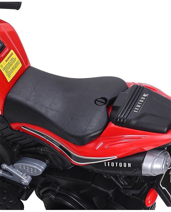 Babyhug Battery Operated Three Wheeler Mini R1 Bike With Music & Light - Red