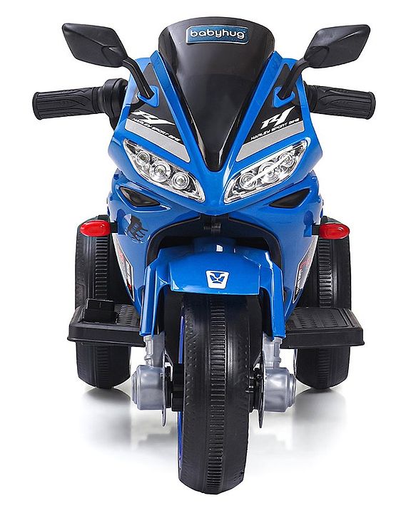 Babyhug Battery Operated Three Wheeler Mini R1 Bike With Music & Light - Blue