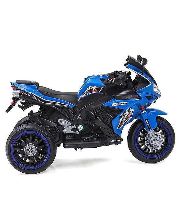 Babyhug Battery Operated Three Wheeler Mini R1 Bike With Music & Light - Blue