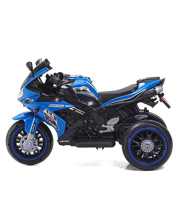 Babyhug Battery Operated Three Wheeler Mini R1 Bike With Music & Light - Blue