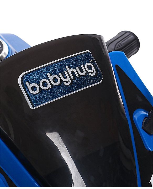 Babyhug Battery Operated Three Wheeler Mini R1 Bike With Music & Light - Blue