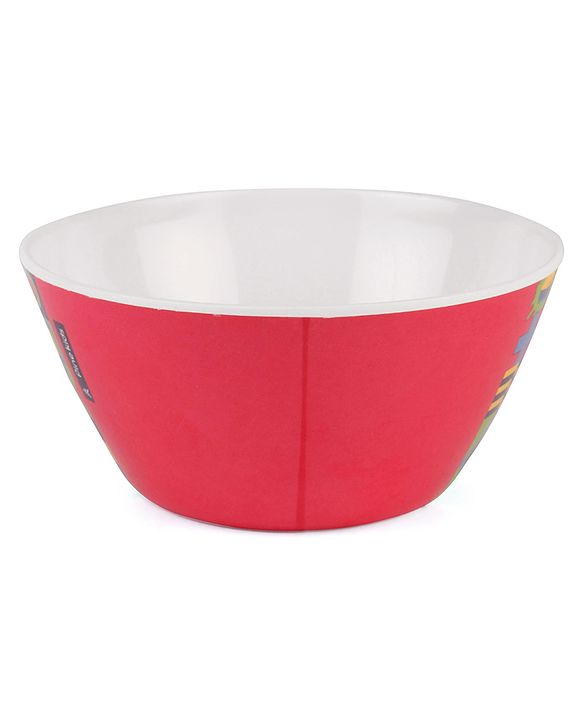 Pine Kids Melamine Bowl With Fork And Spoon Pink - Pack of 3