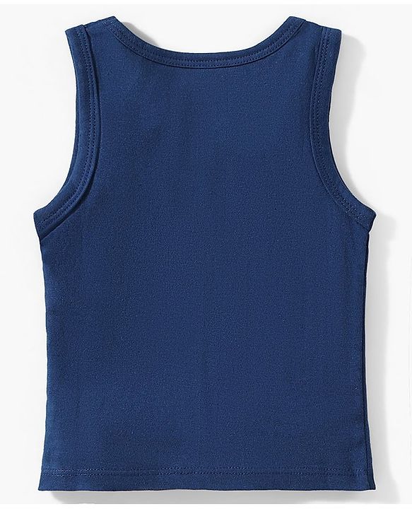 Babyhug 100% Cottton Anti Bacterial Sleeveless Sando Pack Of 3 - Blue Green
