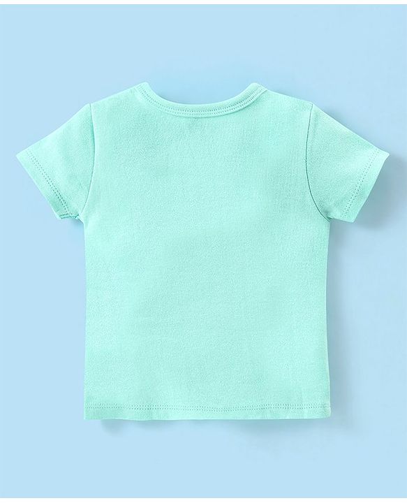 Babyhug 100% Cotton Antibacterial Half Sleeves Vests Bee Print Pack of 5 - Pink Blue & Yellow