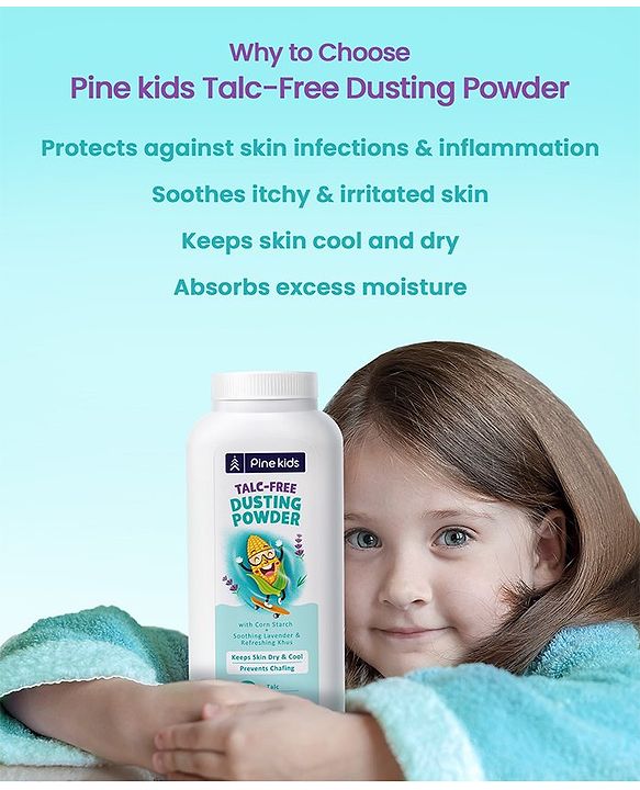 Pine Kids Talc Free Dusting Powder - 200g