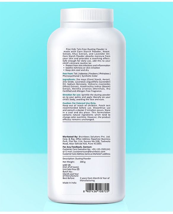 Pine Kids Talc Free Dusting Powder - 200g