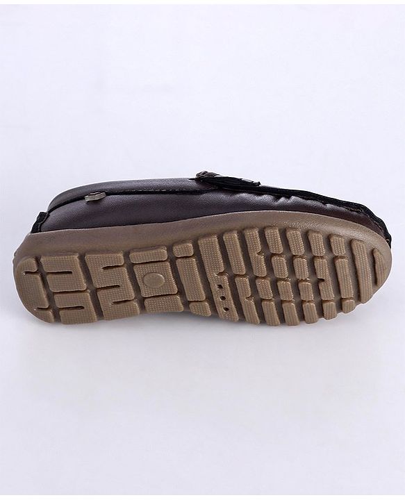 Cute Walk by Babyhug Slip On Formal Shoes with Faux Buckle - Brown