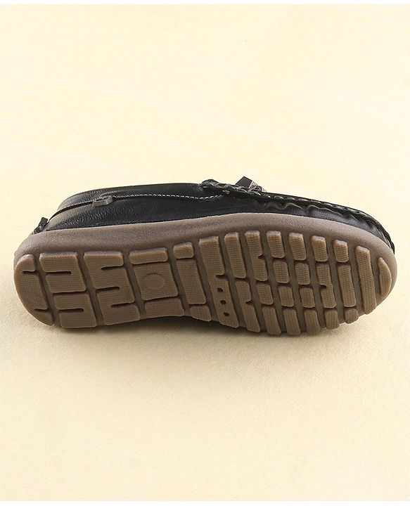 Cute Walk by Babyhug Slip On Formal Shoes with Faux Buckle - Black