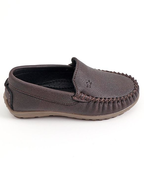 Cute Walk by Babyhug Slip On Formal Shoes - Brown