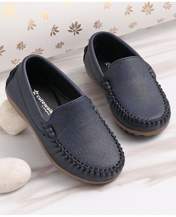 Cute Walk by Babyhug Slip on Formal Loafer Shoes - Blue