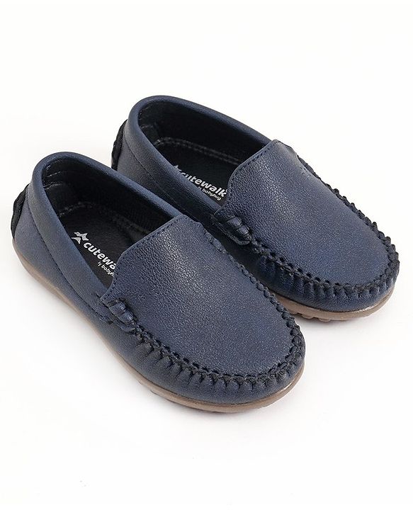 Cute Walk by Babyhug Slip on Formal Loafer Shoes - Blue