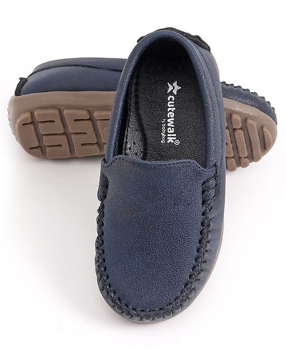 Cute Walk by Babyhug Slip on Formal Loafer Shoes - Blue