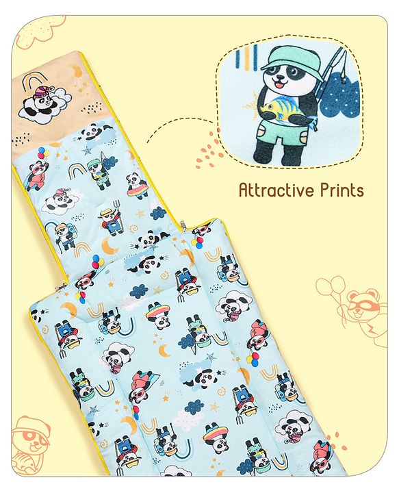 Babyhug Velour Sleeping Bag Animal Faces Print - Multicolor