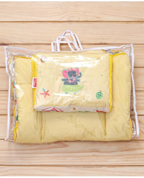 Babyhug Velour Sleeping Bag Animal Faces Print - Multicolor
