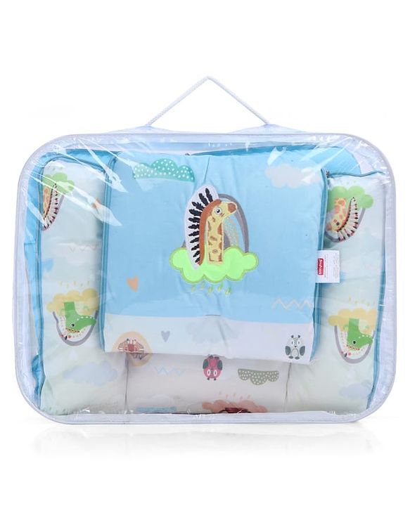Babyhug Velour Sleeping Bag Animal Faces Print - Multicolor