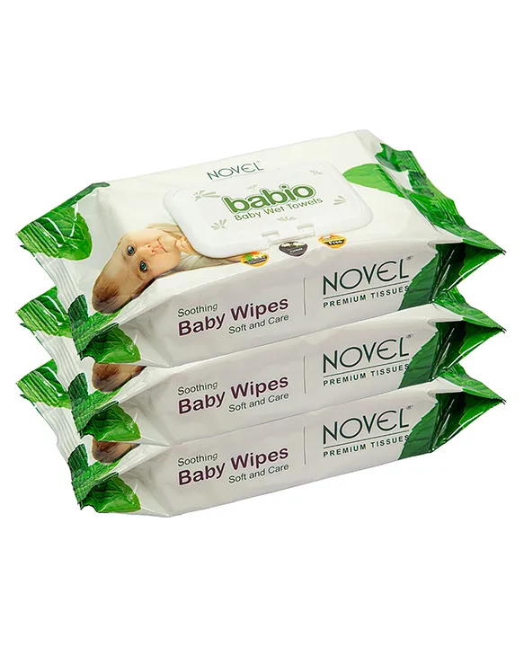 Novel Baby Wipes Pack of 3 80 Pieces Each Online in India Buy at Best Price from FirstCry 12307200