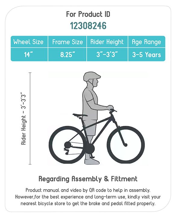 Babyhug Speedy Bicycle With Bell - Pink White| Storage Basket| Durable Brake