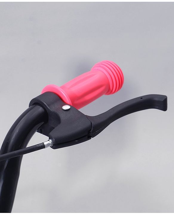 Babyhug Speedy Bicycle With Bell - Pink White| Storage Basket| Durable Brake