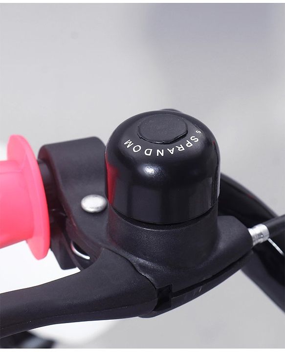 Babyhug Speedy Bicycle With Bell - Pink White| Storage Basket| Durable Brake