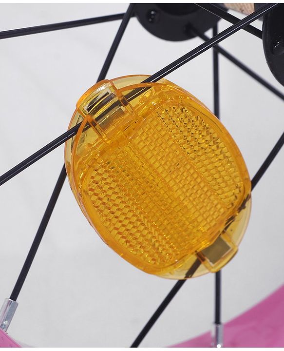 Babyhug Speedy Bicycle With Bell - Pink White| Storage Basket| Durable Brake