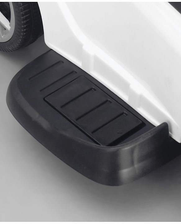 Babyhug 3 in 1 Manual Push Ride on Car with Parent Push Handle - White