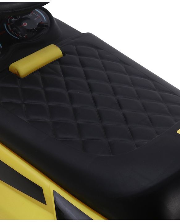 Babyhug Car Shape Manual Push Ride On With Storage -Yellow