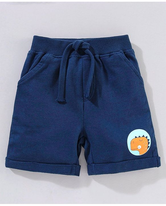 Babyhug 100% Cotton Half sleeves Roar Printed T-Shirt and Shorts - Blue