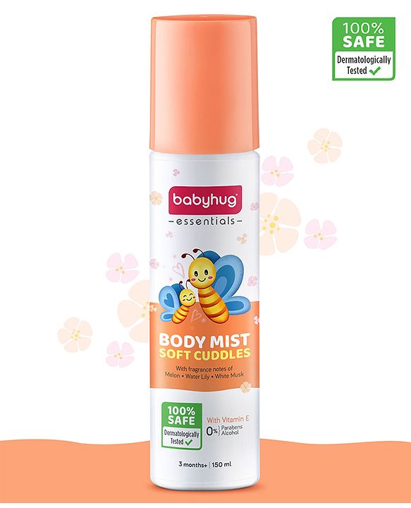 Babyhug Baby Memories Gentle Body Mist  150ml | Alcohol Free | Dermatologically Tested | Skin Friendly | Safe | Everyday Wear