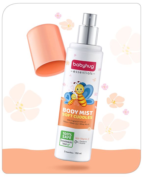 Babyhug Baby Memories Gentle Body Mist  150ml | Alcohol Free | Dermatologically Tested | Skin Friendly | Safe | Everyday Wear