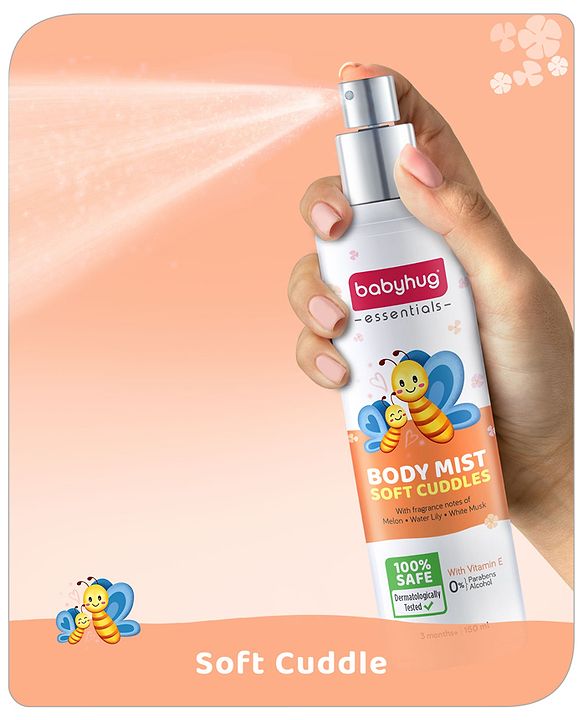Babyhug Baby Memories Gentle Body Mist  150ml | Alcohol Free | Dermatologically Tested | Skin Friendly | Safe | Everyday Wear