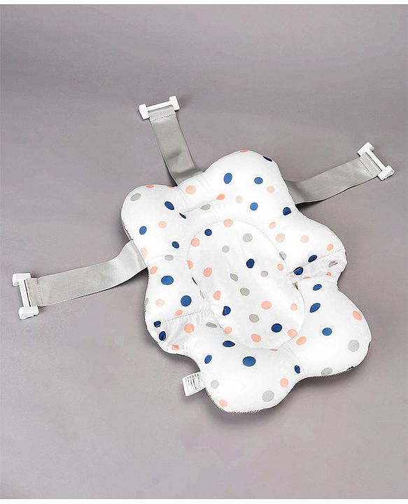 Babyhug Foldable Bath Tub with Printed Cushion - Blue