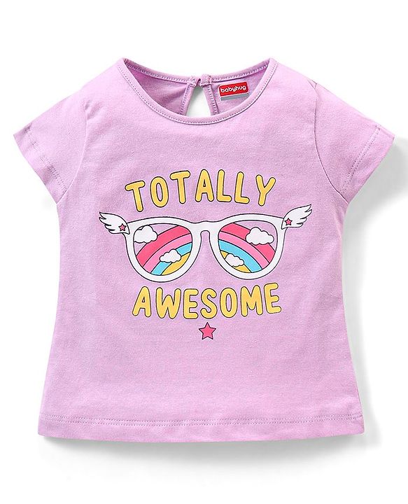 Babyhug 100% Cotton Half Sleeves Tee With Unicorn & Text Graphics Pack of 5- Pink & Blue