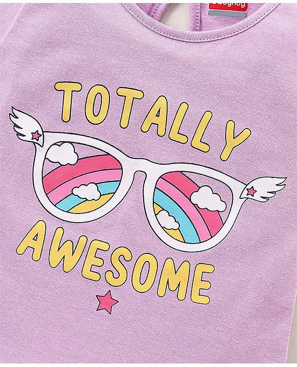 Babyhug 100% Cotton Half Sleeves Tee With Unicorn & Text Graphics Pack of 5- Pink & Blue