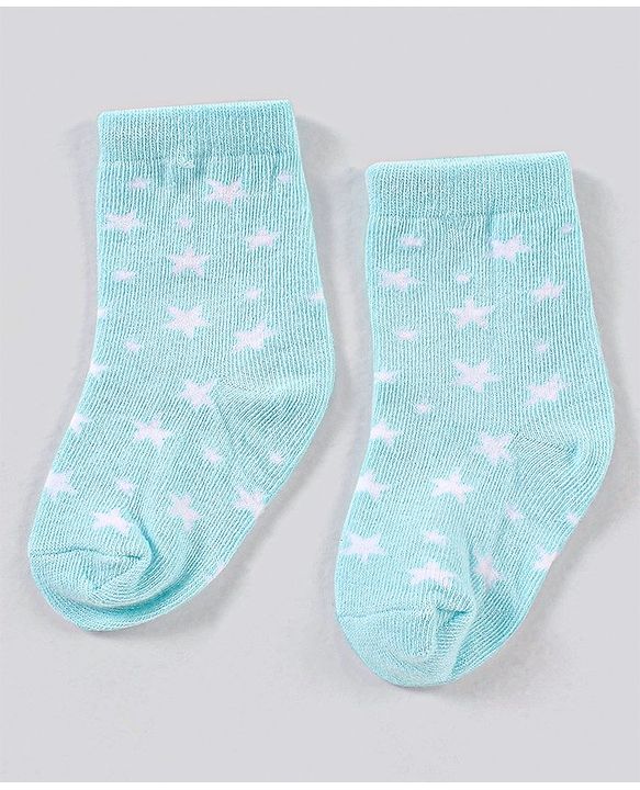 Cute Walk by Babyhug Ankle Length Anti Bacterial Space Theme Socks Pack Of 3 - Blue White