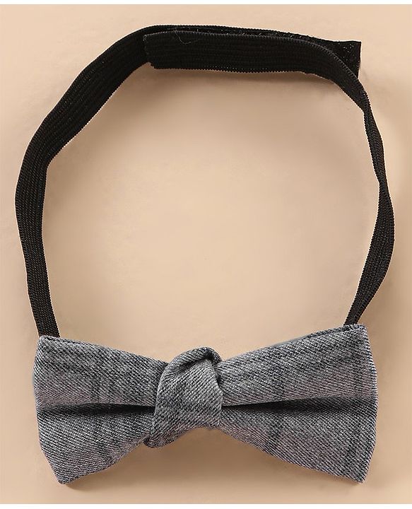Babyhug Lycra Blend Full Sleeves Shirt & Trousers With A Suspender & Hat Checked- White & Grey