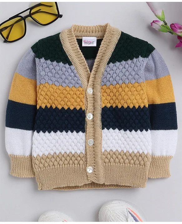 Multi colour clearance baby sweater design