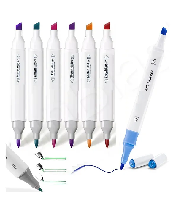 Funblast Watercolor Sketch Pens Funblast Watercolor Sketch Pens Washable Water Colour Pens,Colour Sketch  Pens Set For Kids, Cute