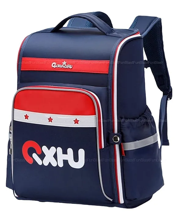 FunBlast Orthopedic School Bag for Student Blue Red 16.9 Inches