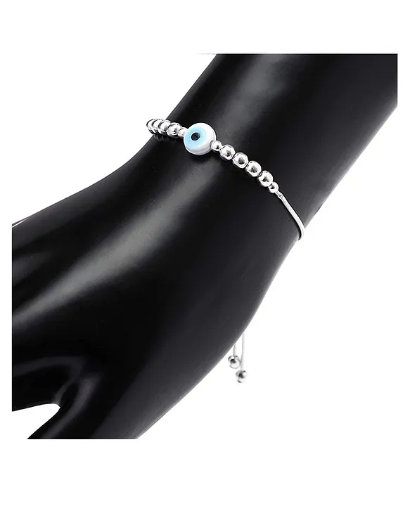 Black Silver 925 Silver Adjustable Cat Eye Bracelet - Silver Online in  India, Buy at Best Price from FirstCry.com - 12612124