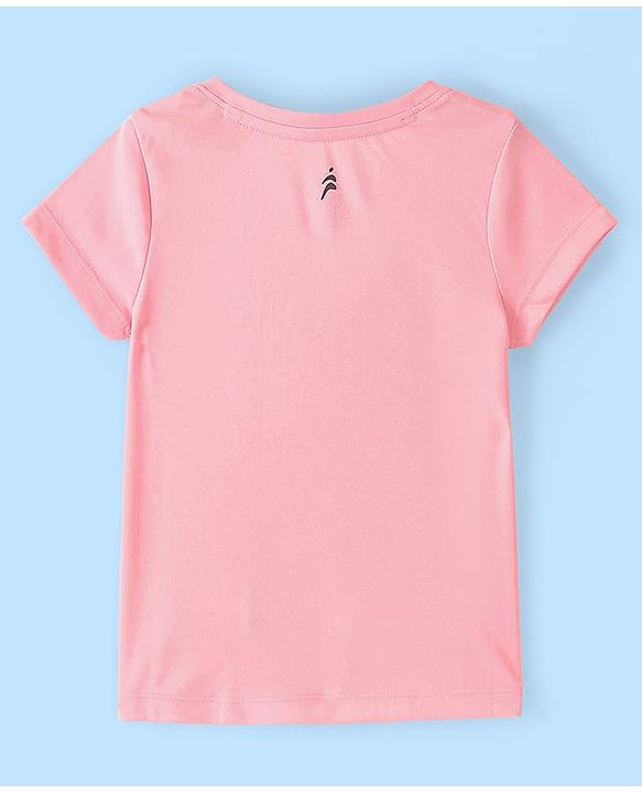 Pine Active Skin Friendly & Breathable Half Sleeves Sportswear T-Shirt -Pink