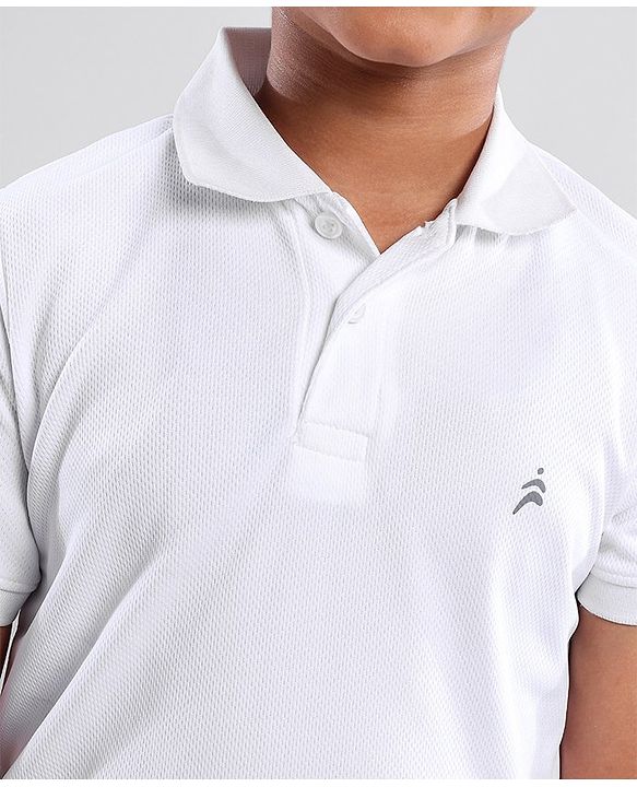 Pine Active Half Sleeves T-Shirt & Track Pant Cricket Jersey Set Solid - White