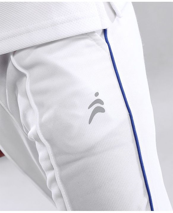 Pine Active Half Sleeves T-Shirt & Track Pant Cricket Jersey Set Solid - White