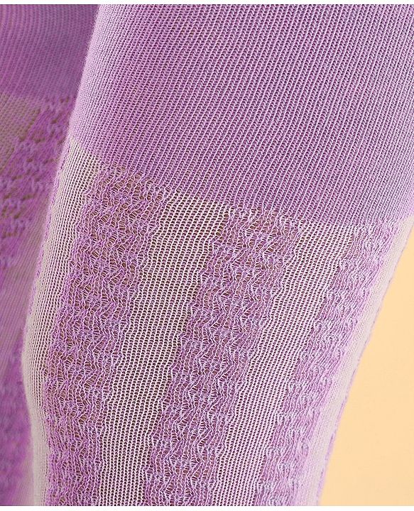 Cutewalk by Babyhug Anti Bacterial Footed  Tights Solid - Lavender
