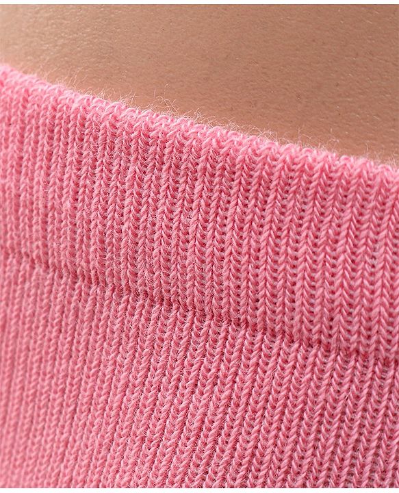 Cutewalk by Babyhug Anti Bacterial Footed Tights Stripes & Floral Design - Pink